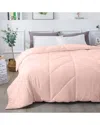 St. James Home Chevron Stitch Down Alternative Comforter In Blush