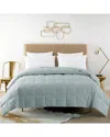 St. James Home Constance Duck Down Blanket In Aqua