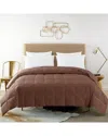St. James Home Constance Duck Down Blanket In Brown