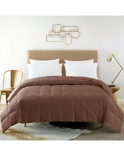 St. James Home Constance Duck Down Blanket In Brown