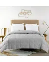 St. James Home Constance Duck Down Blanket In Gray