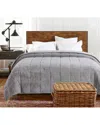 St. James Home Cozy Down Alternative Reversible Blanket In Grey