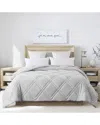 St. James Home Double Diamond Down Alternative Comforter In Grey