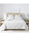 St. James Home Double Diamond Down Alternative Comforter In White