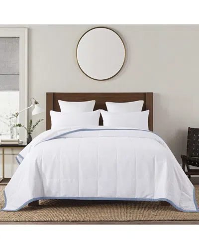 St. James Home Framed Down Alternative Blanket In Blue