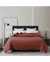 St. James Home Honeycomb Stitch Down Alternative Blanket In Rust