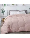 St. James Home Honeycomb Stitch Down Alternative Comforter In Blush