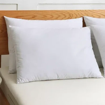 St. James Home Nano Feather 2 Pack Medium Density Bed Pillow In White