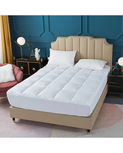 St. James Home Premium Overfilled Mattress Topper In White