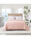St. James Home Ruffled Edge Down Alternative Comforter In Blush
