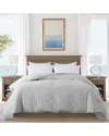 St. James Home Ruffled Edge Down Alternative Comforter In Grey