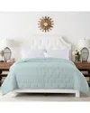 St. James Home Subway Tile Stitch Down Alternative Blanket In Aqua