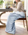 St. James Home The Work Sack Velvet And Sherpa Wearable Throw In Grey
