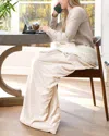 St. James Home The Work Sack Velvet And Sherpa Wearable Throw In White