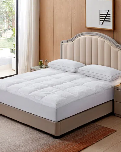 St. James Home Triple Chamber Down & Feather Mattress Topper In White