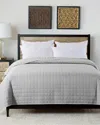 St. James Home Velvet Trim Down Alt Blanket In Grey