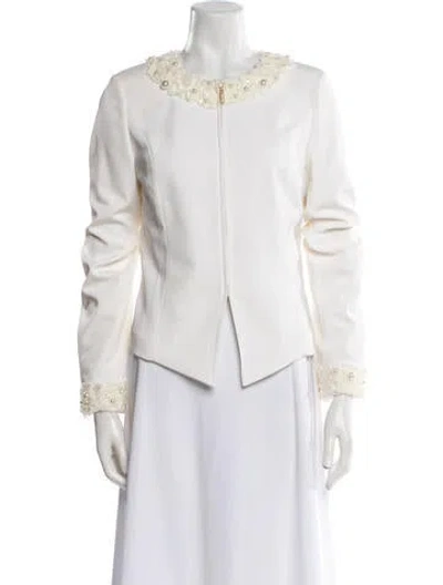 Pre-owned St John 2011 Evening Jacket In White