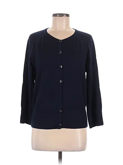 Pre-owned St John 3/4 Sleeve Blouse In Blue