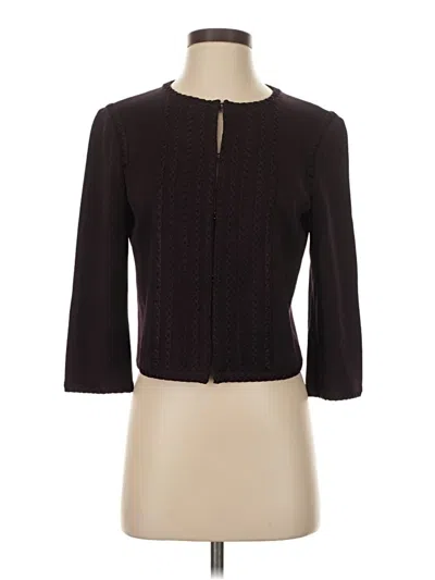 Pre-owned St John 3/4 Sleeve Blouse In Brown
