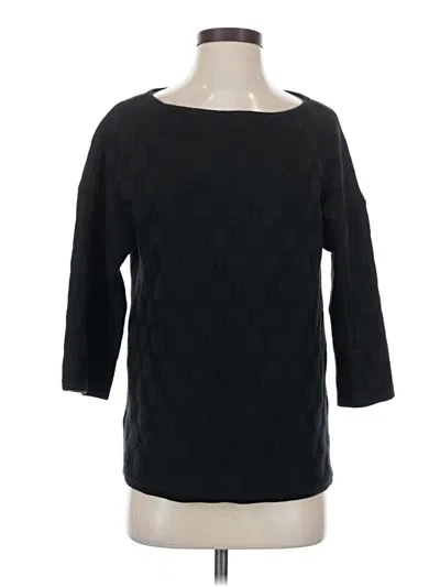 Pre-owned St John 3/4 Sleeve T-shirt In Black