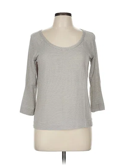 Pre-owned St John 3/4 Sleeve T-shirt In Brown