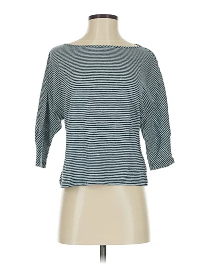 Pre-owned St John 3/4 Sleeve T-shirt In Teal