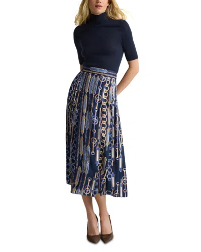 St John A Line Midi Skirt In Multi