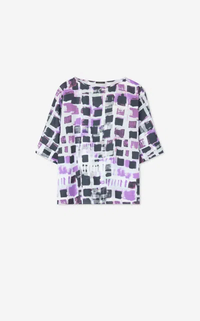 St John Abstract Windowpane Print Top In Bkti