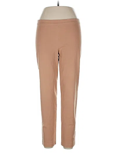 Pre-owned St John Active Pants In Brown