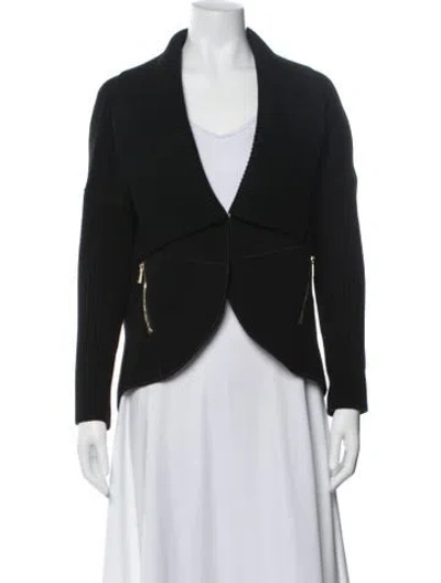 Pre-owned St John Angora Jacket In Blue
