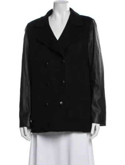 Pre-owned St John Angora Jacket In Gray