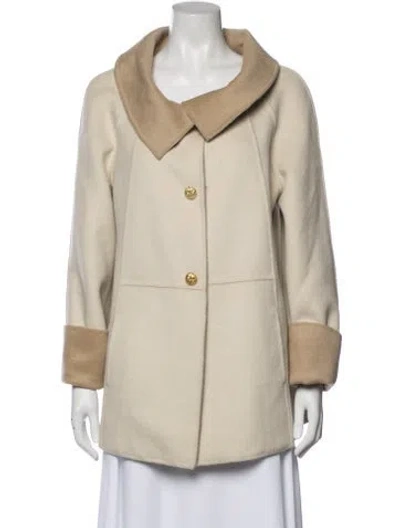 Pre-owned St John Angora Jacket In Neutral