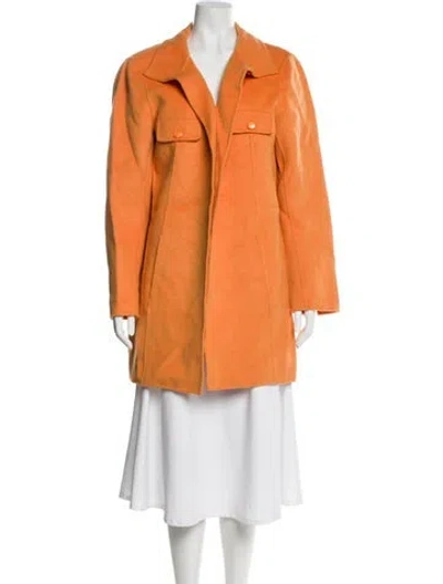Pre-owned St John Angora Jacket In Orange