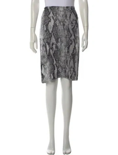 Pre-owned St John Animal Print In Black