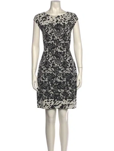 Pre-owned St John Animal Print Knee-length Dress