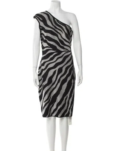 Pre-owned St John Animal Print Knee-length Dress In Multi