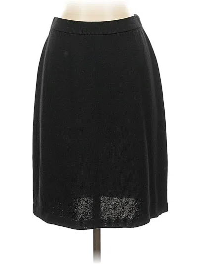 Pre-owned St. John Basics Casual Skirt In Black