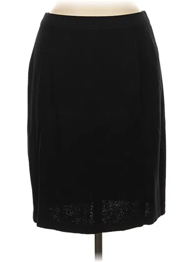 Pre-owned St. John Basics Casual Skirt In Black