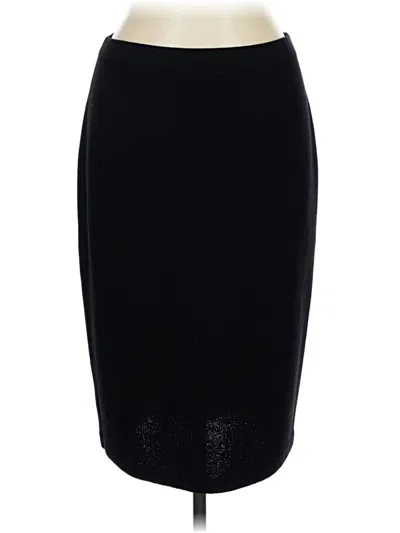 Pre-owned St. John Basics Formal Skirt In Black