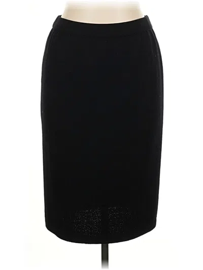 Pre-owned St. John Basics Formal Skirt In Black
