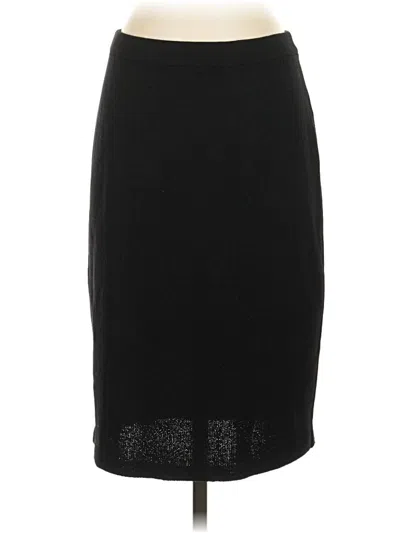 Pre-owned St. John Basics Formal Skirt In Black