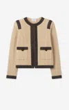 St John St. John Collection Basket Texture Knit Jacket In Flxx