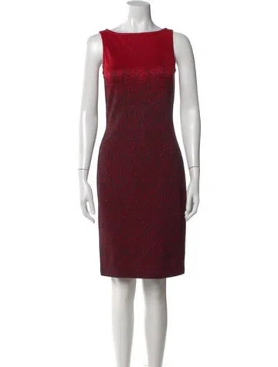 Pre-owned St John Bateau Neckline Knee-length Dress W/ Tags