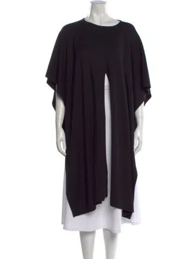Pre-owned St John Bateau Neckline Sweater In Black