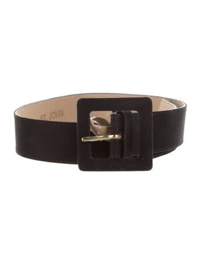 Pre-owned St John Belt In Black