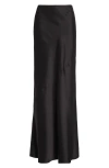 St John St. John Beverly Liquid Satin Skirt In Multi