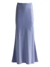 St John Bias-cut Maxi Skirt In Blue