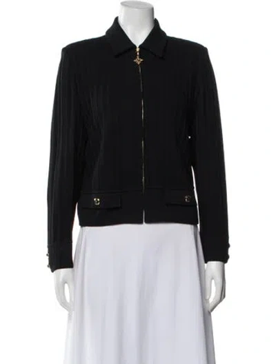 Pre-owned St John Biker Jacket In Black