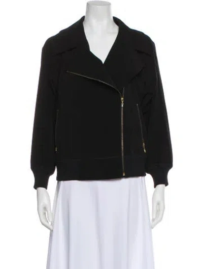 Pre-owned St John Biker Jacket In Black