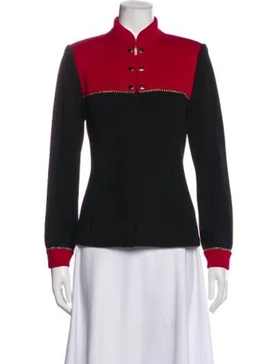 Pre-owned St John Biker Jacket In Black